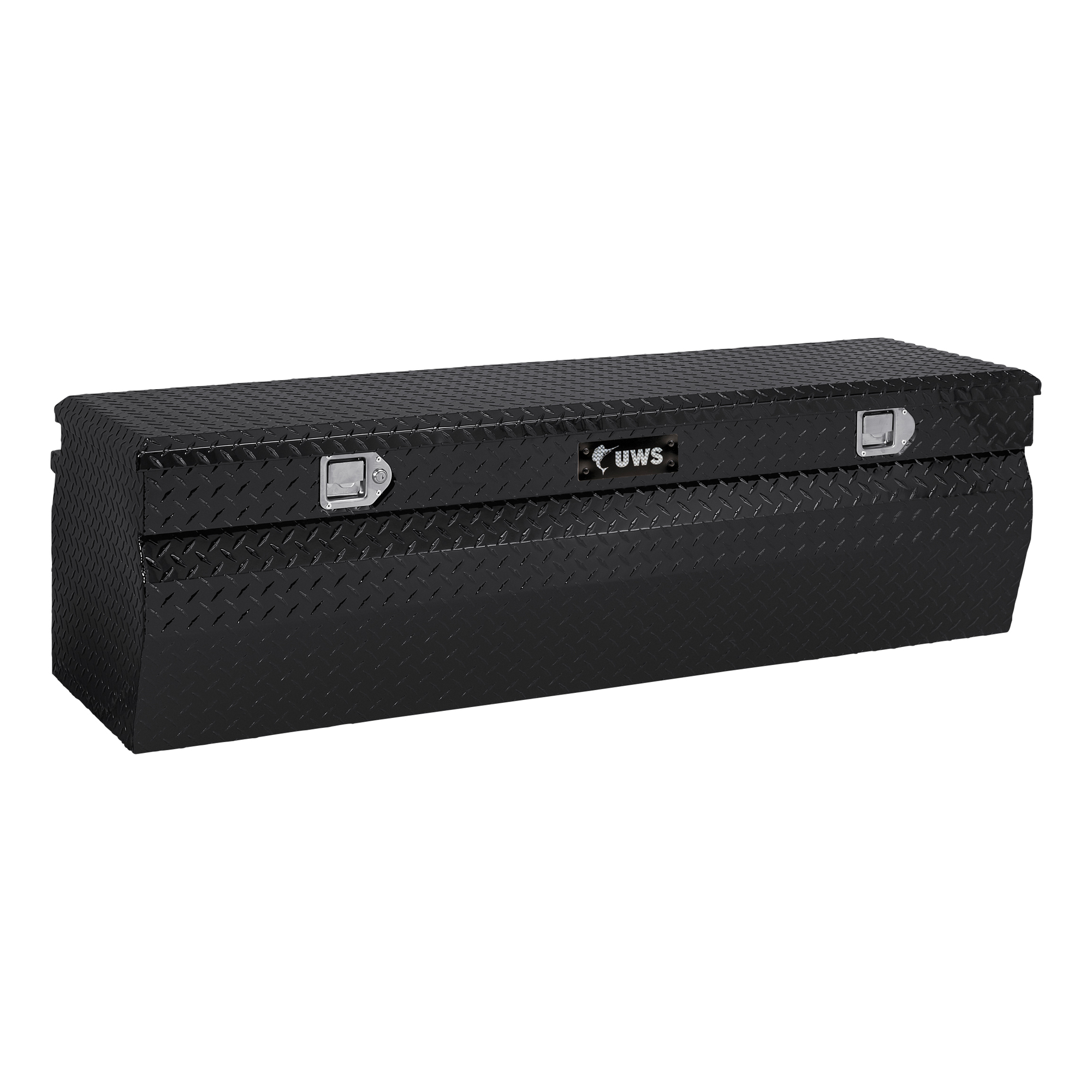 UWS, 60in. Wedge Utility Chest Box, Width 60.875 in, Material Aluminum, Color Finish Gloss Black, Model# EC20362